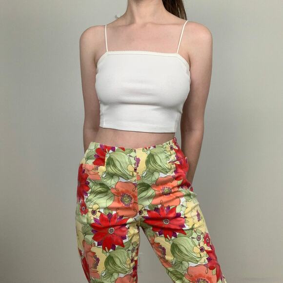 Talbots Floral High Waisted Crop Pants - Picture 10 of 10